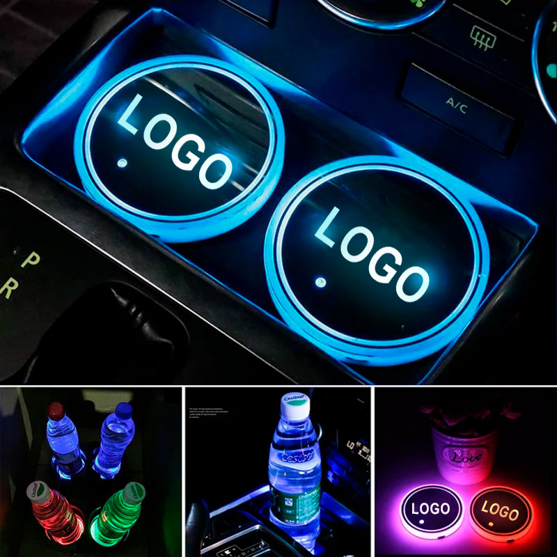 LoisteKuppi – 7-värinen LED-valotyyny auton mukitelineeseen