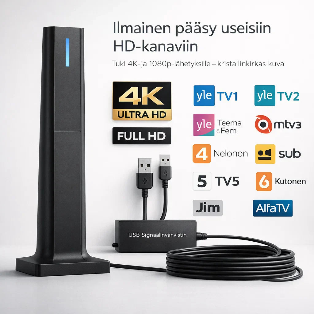 SädeHD – Ilmaiset TV-kanavat ilman sopimuksia