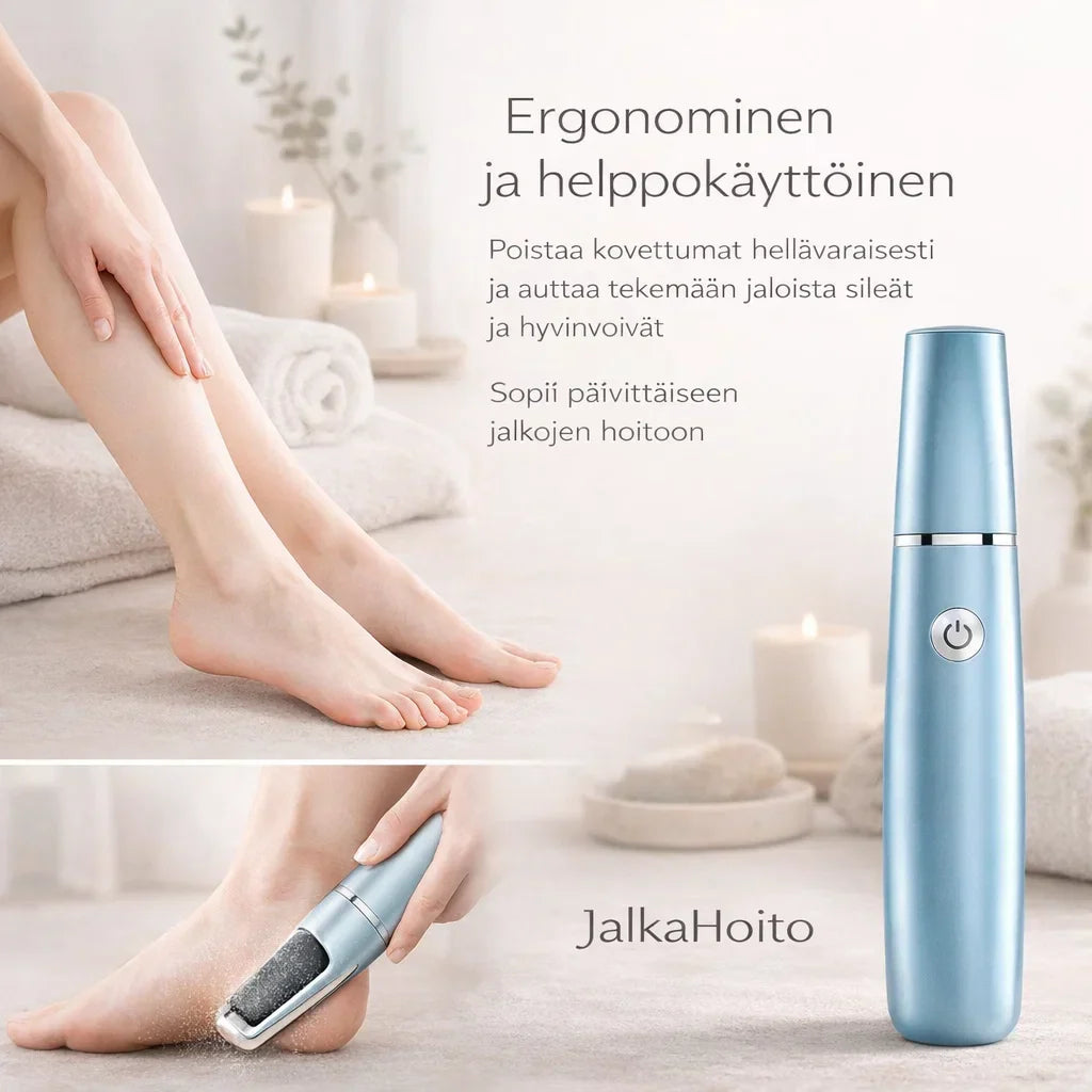 JalkaHoito – Sähköinen kovettumien poistaja jaloille