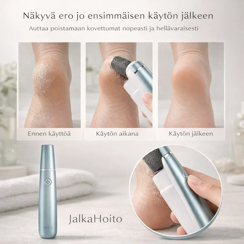 JalkaHoito – Sähköinen kovettumien poistaja jaloille