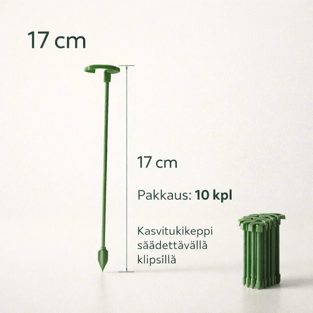 KasviTuki – Tukea vahvemmille ja suoremmille kasveille