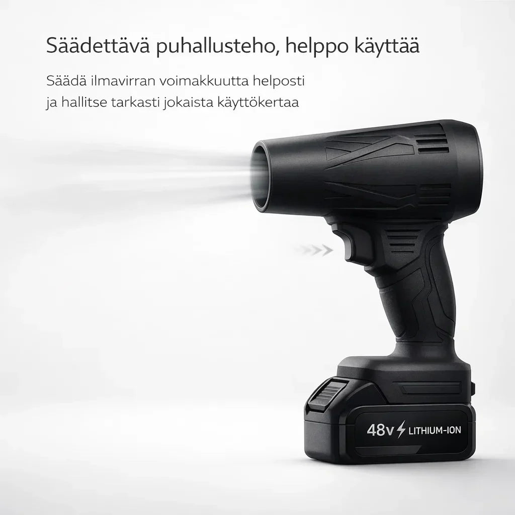 IIlmaTeho – Langaton puhallin nopeaan siivoukseen