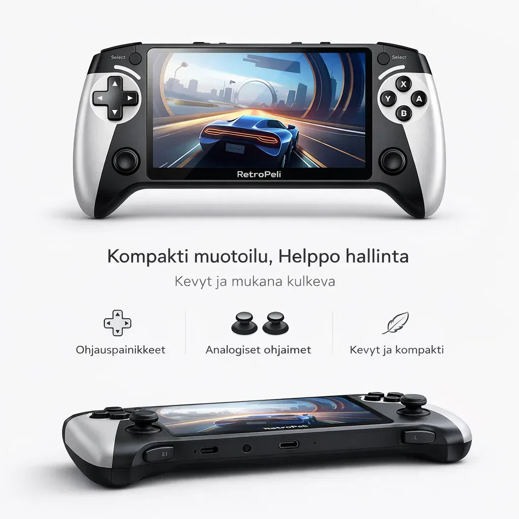 RetroPeli – Kannettava pelikonsoli klassikkopeleillä