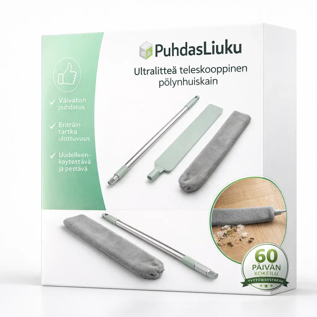 PuhdasLiuku – Puhdista vaikeat paikat ilman kumartumista