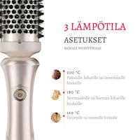 LämpöKiharra Pro – Antistaattinen lämpöharja kaikille hiustyypeille