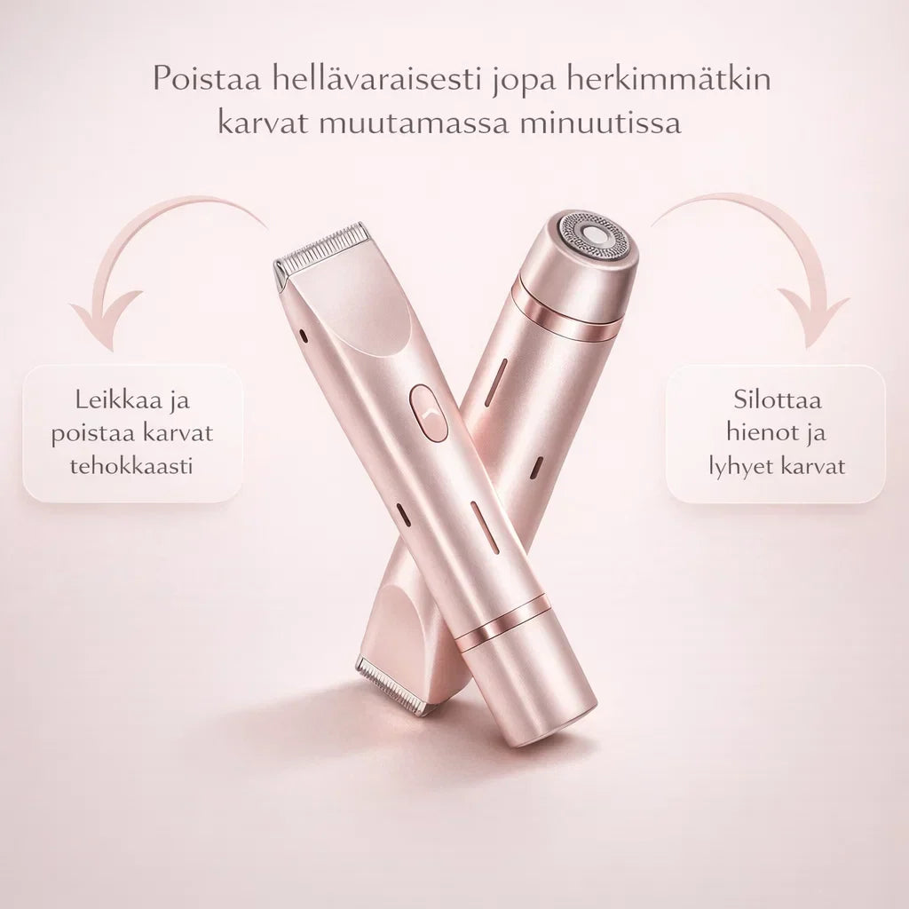 SilvaTrim – 2-in-1 karvanpoistaja sileään ihoon