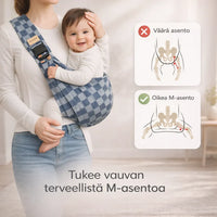 LähiKanto – Kevyt kantohihna vauvan kantamiseen