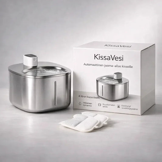 KissaVesi – Hiljainen 4L juoma-automaatti kissoille